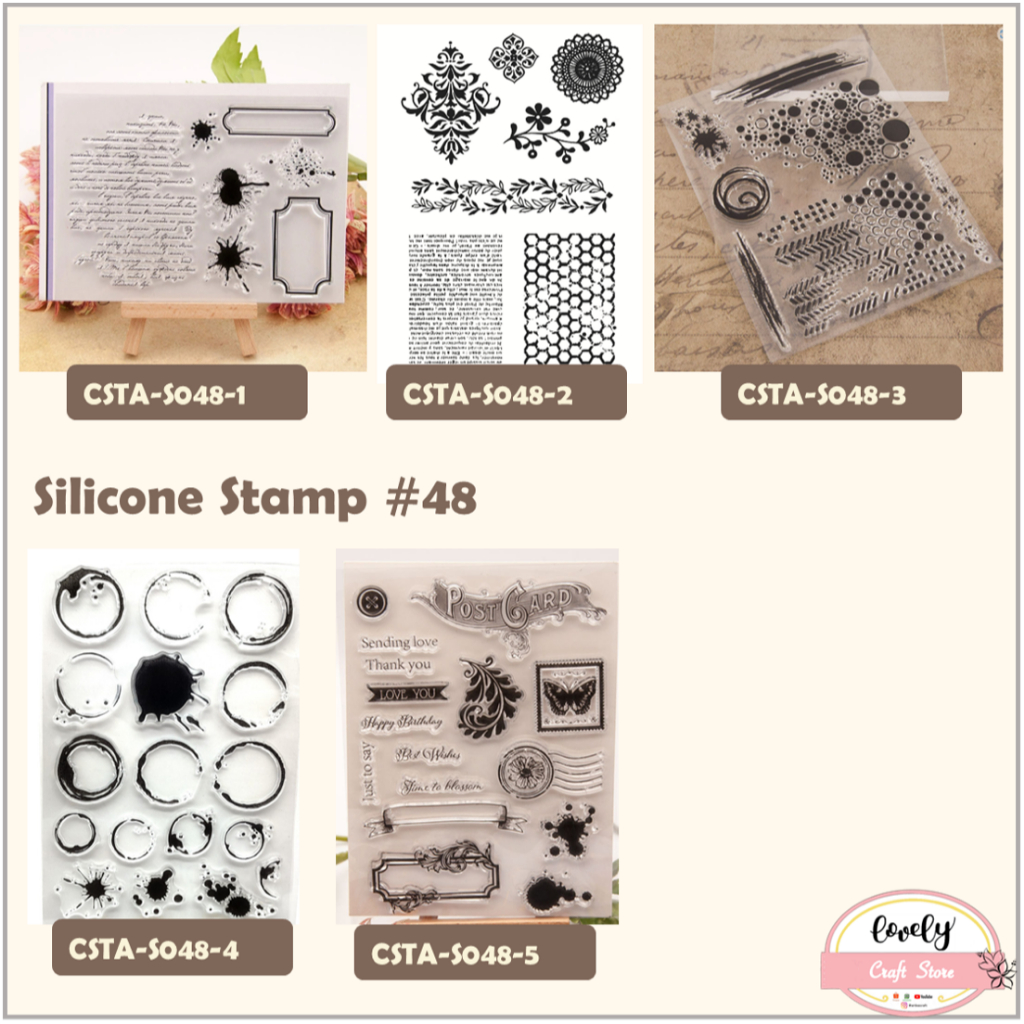 

LovelyCraftStore | S 48 Transparent Silicone rubber Clear Stamp ~ Stempel Silikon Transparan Silicone Stamp Tinta Beehive background untuk journal, cards, art craft, scrapbook, art deco