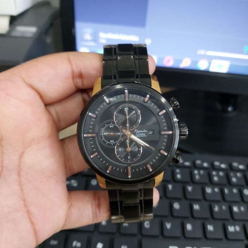 PRELOVED JAM TANGAN PRIA ALEXANDRE CHRISTIE AC6323 AC 6323 ORIGINAL SECOND