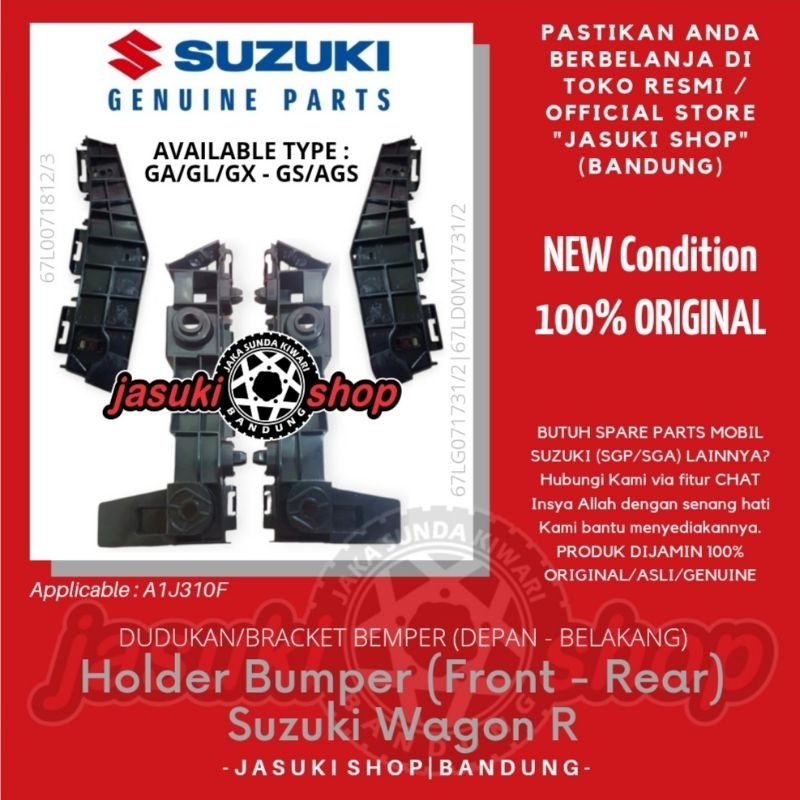 Holder Bumper Dudukan Bracket Breket Bemper Depan Belakang Suzuki Karimun Wagon R GA GL GX GS AGS St