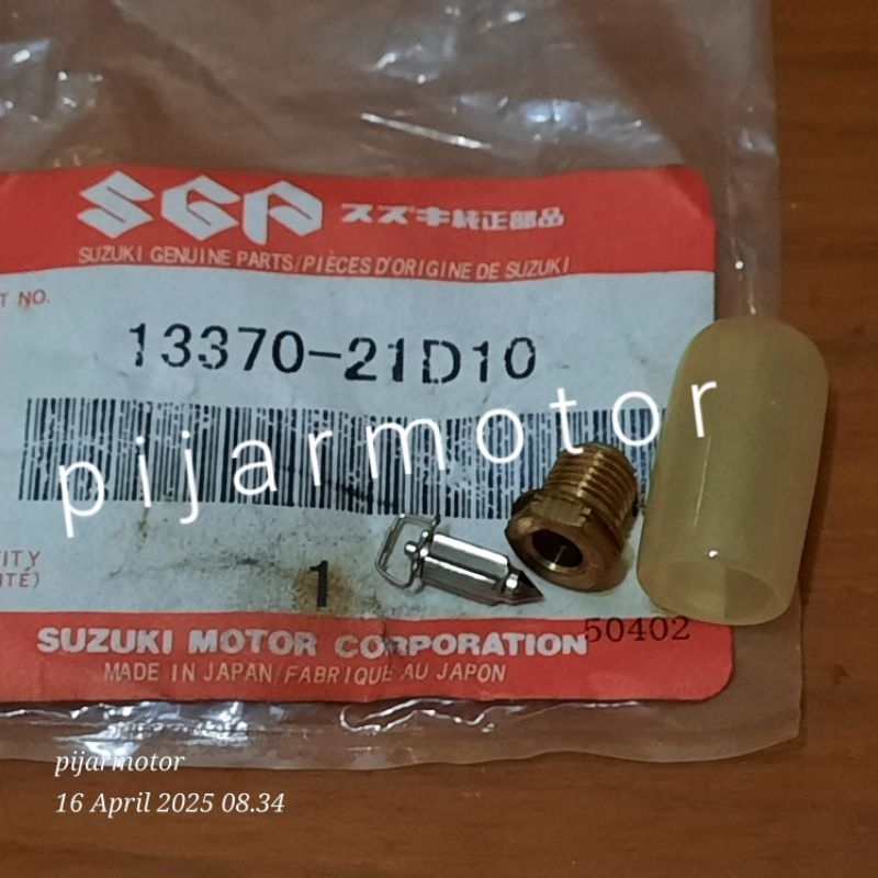Needle Valve Assy Jarum dan Rumah Pelampung Karburator Suzuki Satria 120 S Lumba 5 Speed