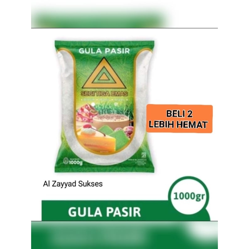 

Gula Pasir Segitiga Emas 2x1000gr (Promo Hemat)