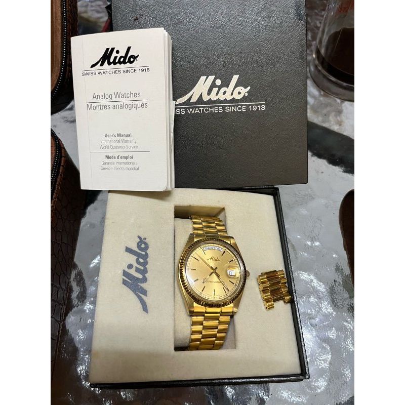 WATCH SECOND ORIGINAL "MIDO COMMANDER GOLD LENGKAP " JAM TANGAN PRIA / JAM TANGAN WANITA / JAM TANGA