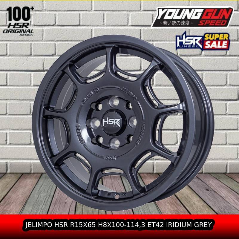Velg Racing R15 HSR Jelimpo Velg Mobil Ring 15 Yaris Brio Avanza Futura