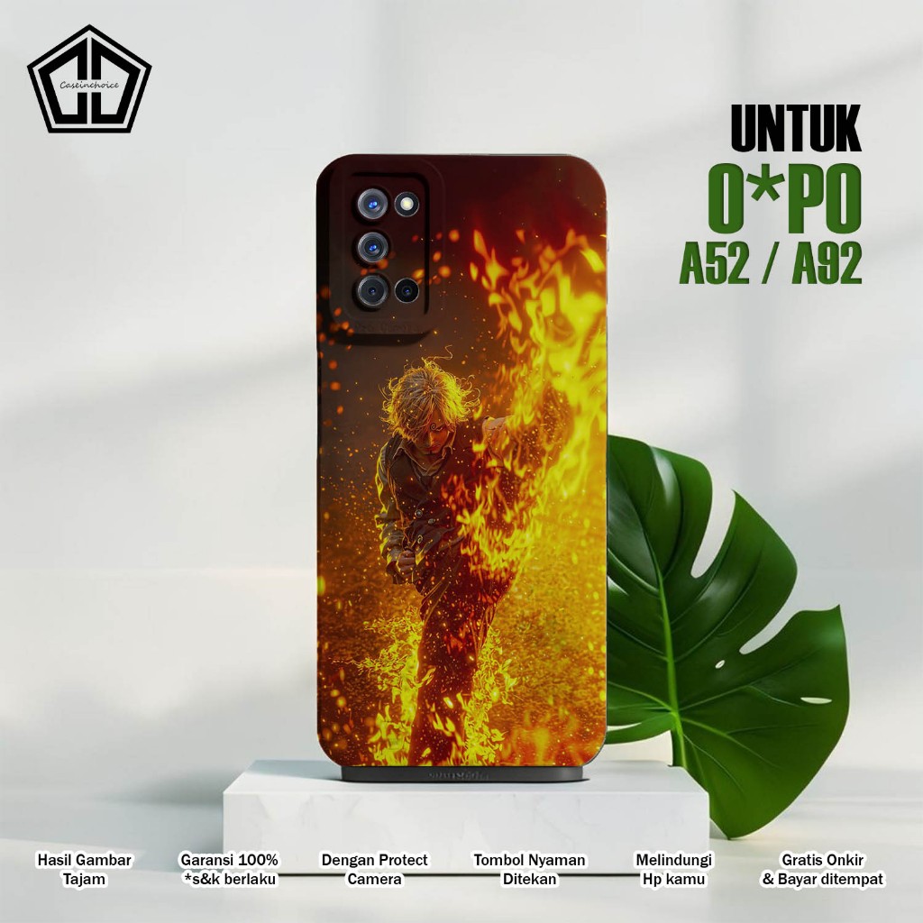 Casing OPPO A92 / A52 - Case OPPO A52 / A92 - ANIME ONE PIECE SOFTCASE PROCAMERA CASE HANDPHONE