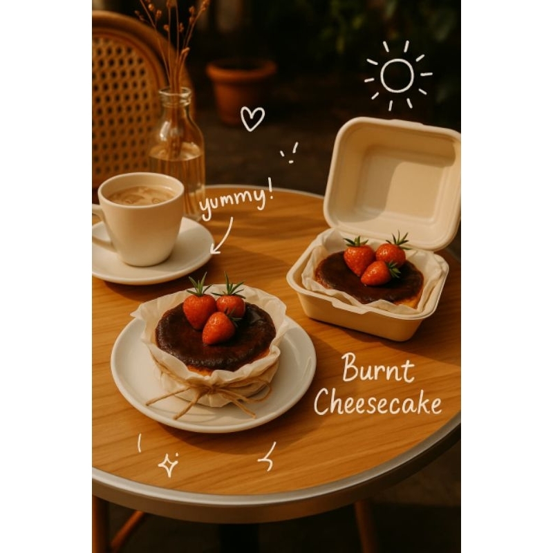 

Burnt Cheesecake Premium – Diameter 10 cm | @lins.cookies_