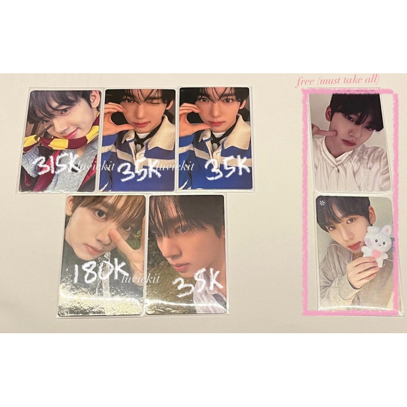 han yujin photocard zerobaseone ( chic, harpot, bunny blanket, colorgram, timeless world in jkt )