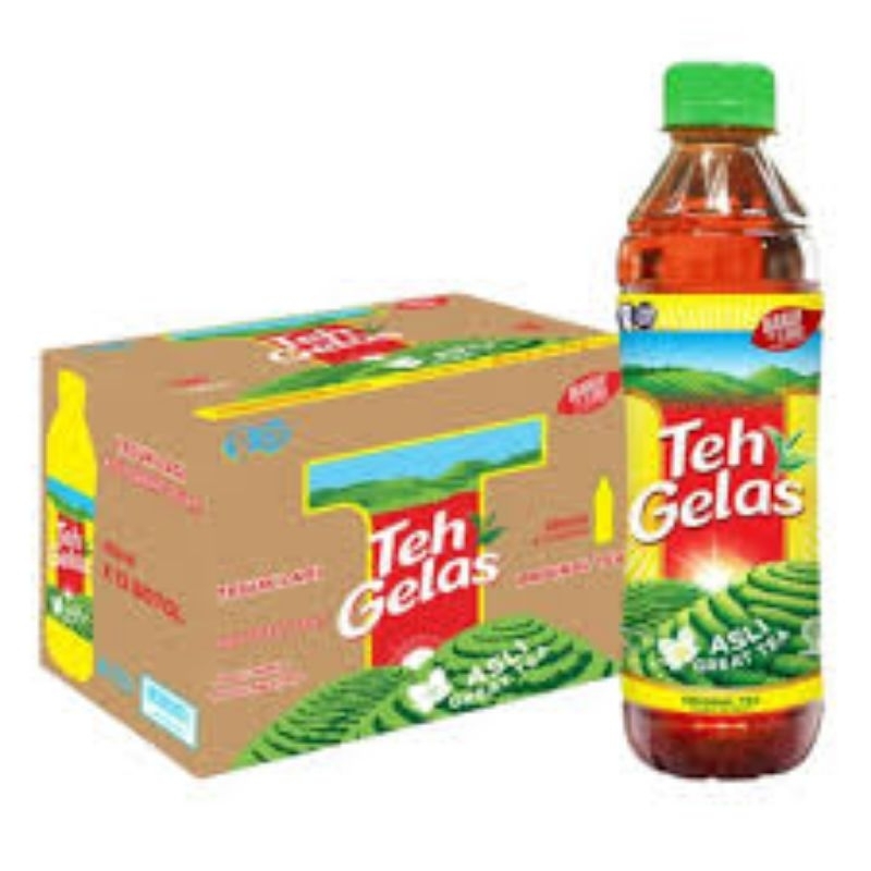 Teh Gelas 350ml 1dus isi 12botol