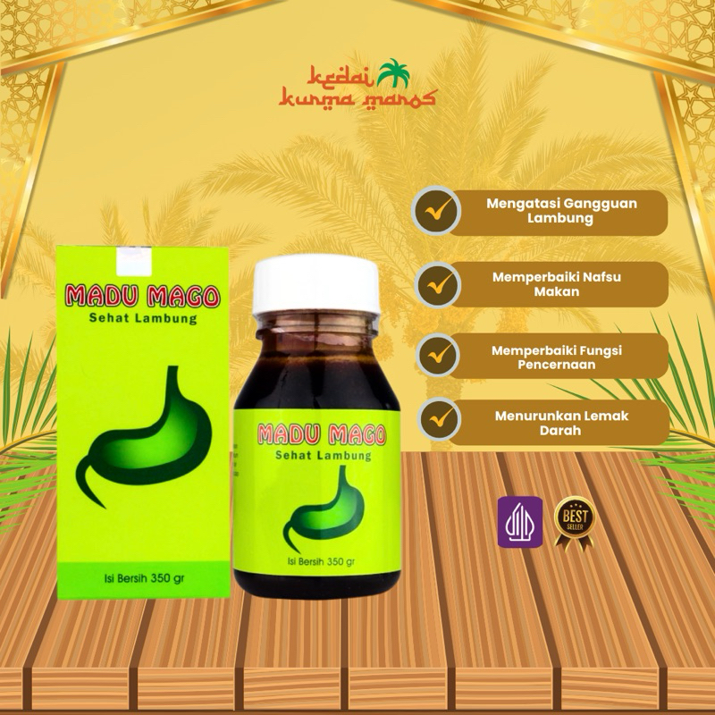 

Madu Mago 350 gr Madu Maag MAGO Bin Dawood Original Atasi Sakit Maag dan Lambung Original