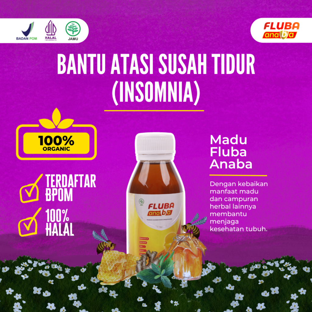 FLUBA ANABA - Atasi Demam Tinggi, Madu Herbal Alami | Original Madu Herbal Obat Flu Batuk Anak