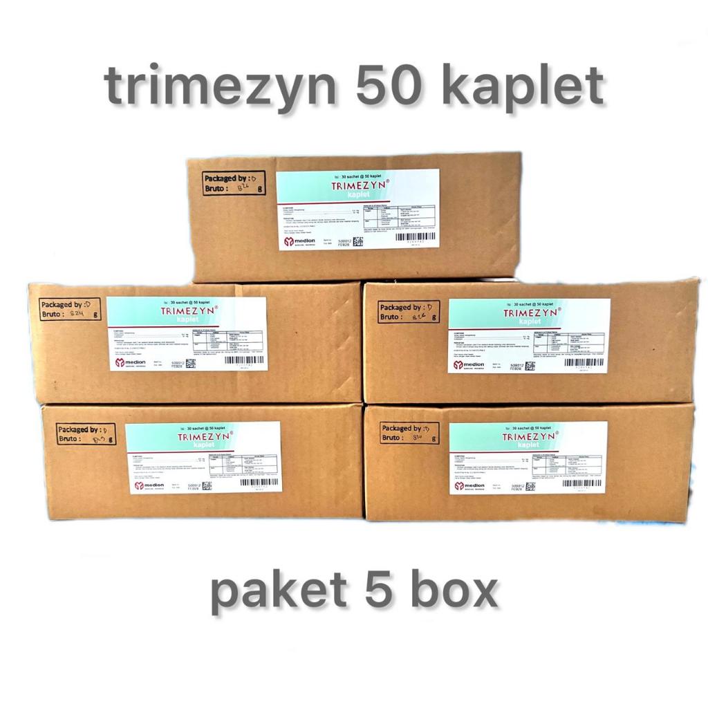 5 Box  Trimezyn 50 kaplet ( PAKET HEMAT )