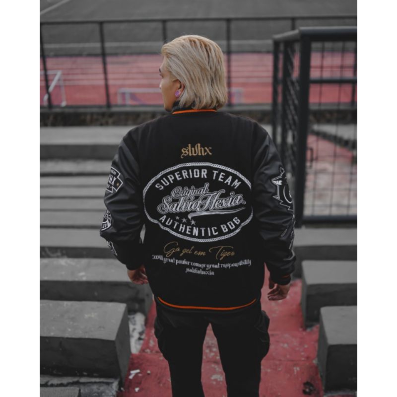 Salvio hexia varsity jacket superior black