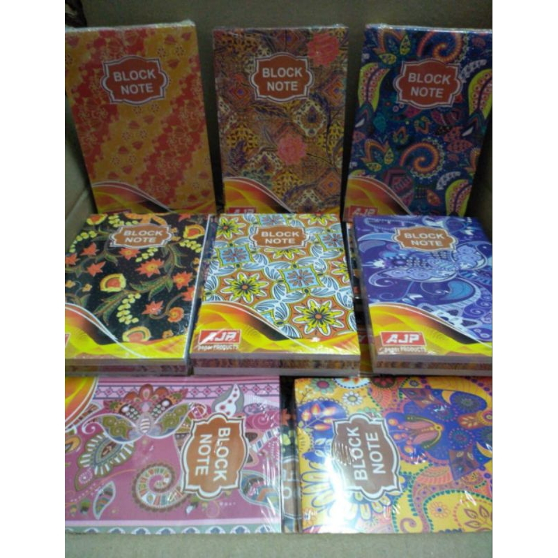 

BLOCK NOTE BATIK AJP ISI 12 PCS