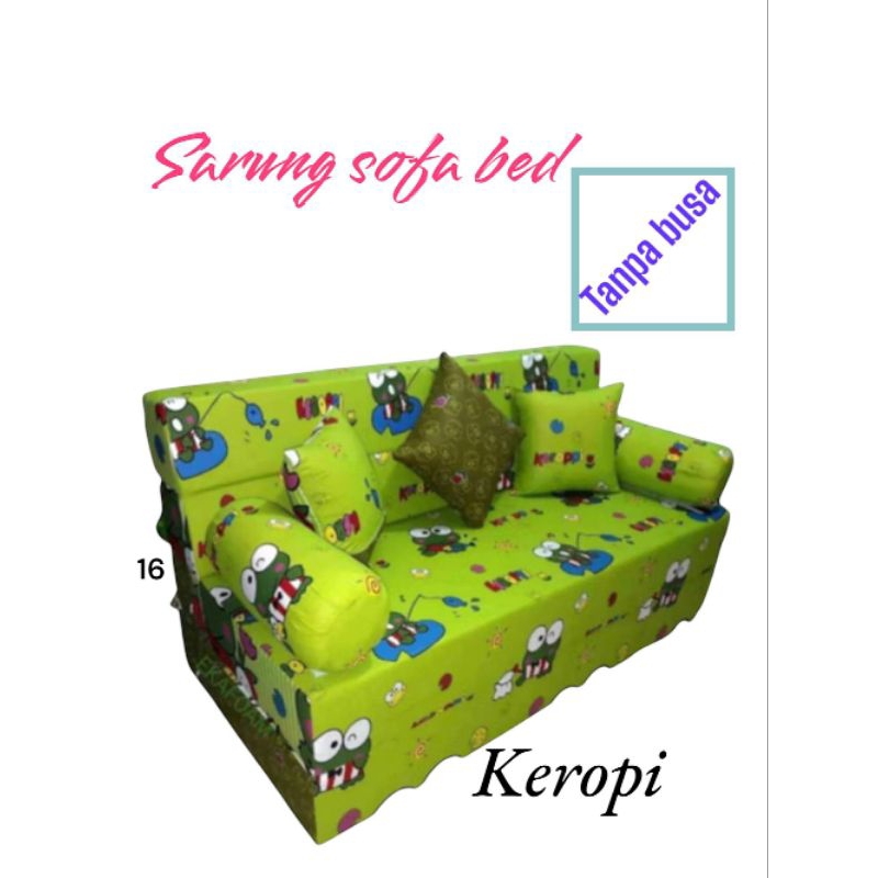 Sarung sofa bed inoac tebal 20 cm #coversofabed#sarungbusaresleting
