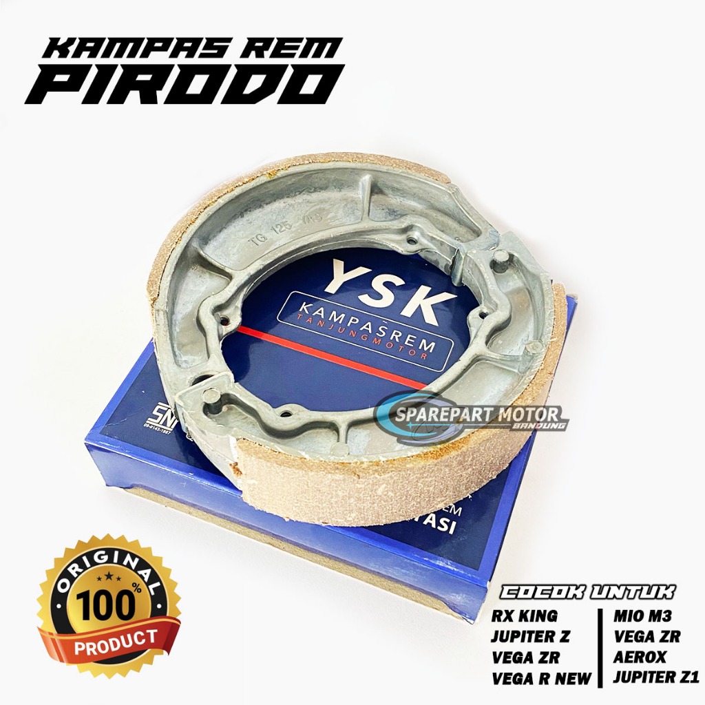 Kampas Rem Belakang Ysk Tm Original Yasi Rxk Mio Karbu Mio Soul Fino Soul Gt M3 Mio Z Facio Free Go 