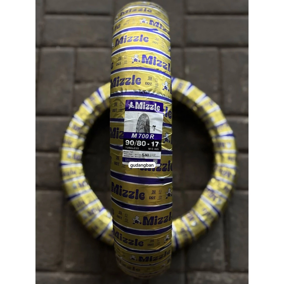 ( M700 - RING 17 ) 90 / 80 - 17 MIZZLE Ban motor GSX CBR SPORT 150CC Original Tubeless Free Pentil