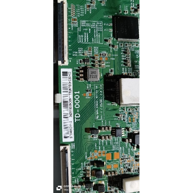 TCON Logic Board TV LED Sony untuk model XR-55X90J dan KD-55X85J dengan layar 55 inci.