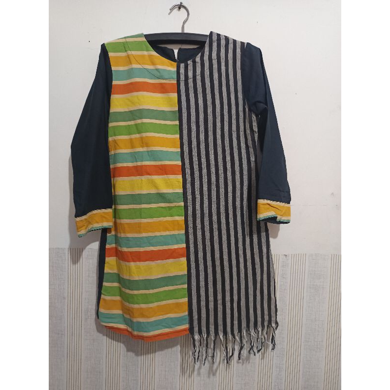 Tenun Batik kombinasi Lurik