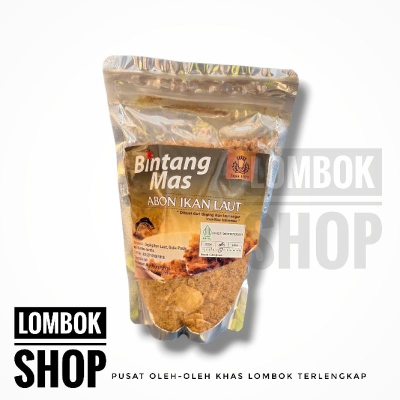 

Abon Ikan Laut Bintang Mas Khas Lombok Kualitas Terbaik 200 Gram