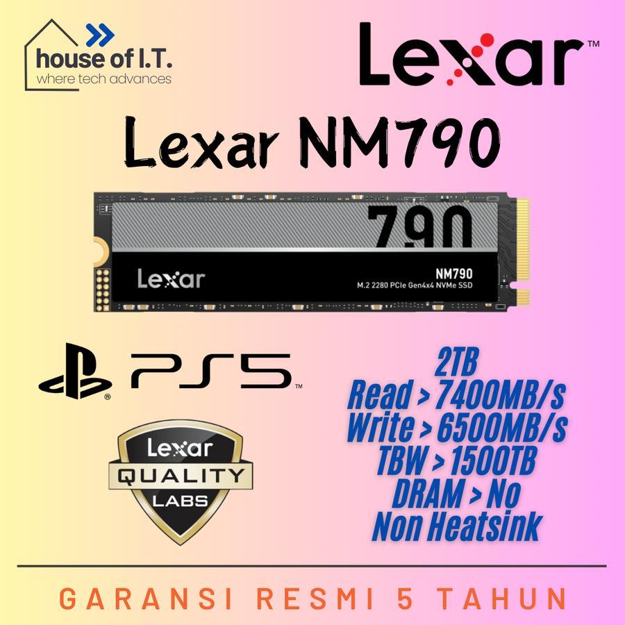 SSD Lexar NM790 2TB - SSD NVMe 2TB Lexar SSD 2TB NVMe PCIe 4.0 - SSD PS5