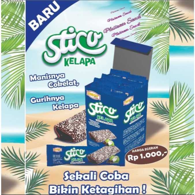 

Sticu Wafer Crepes Cokelat Kelapa | Isi 20 Pcs | Happy Time