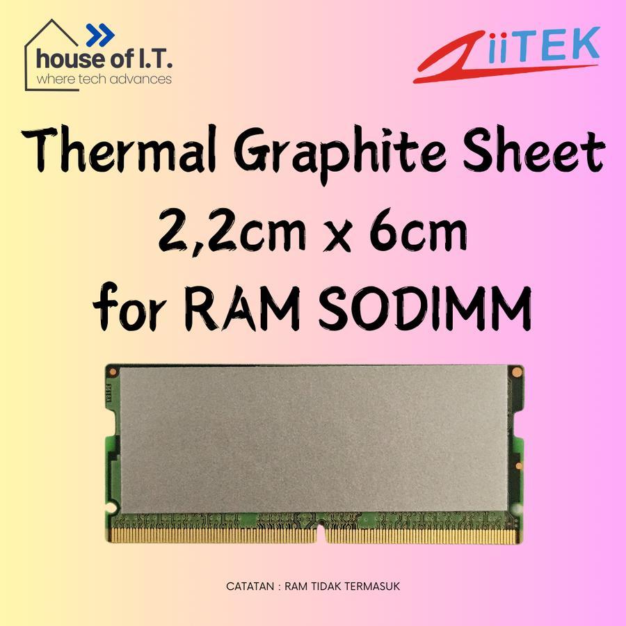 Heatsink RAM SODIMM Laptop - Thermal Graphite Sheet - Pendingin RAM SODIMM - Pendingin RAM Laptop