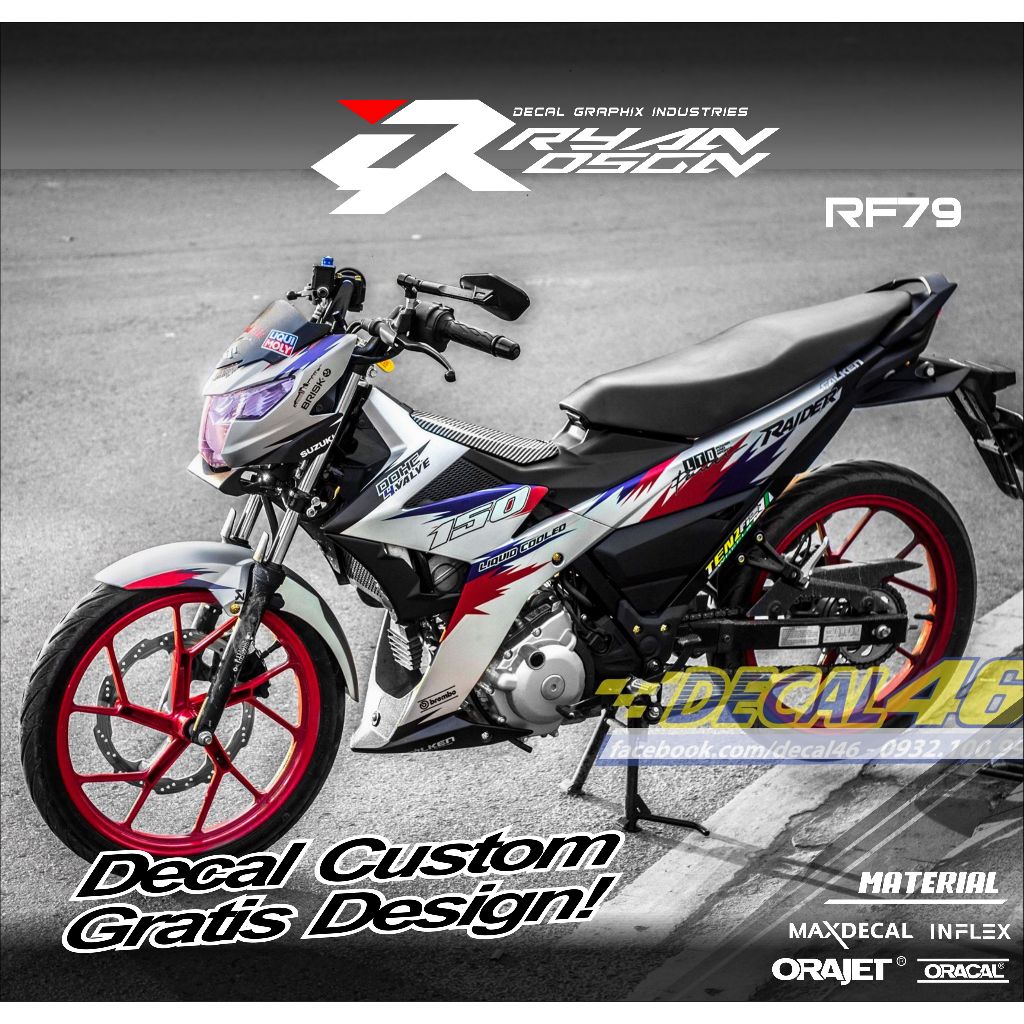 Decal Satria Fu 150 Fi Full Body Stiker Satria Fu Fi Full Body RF79