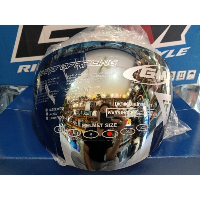 kaca helm GM evolution original