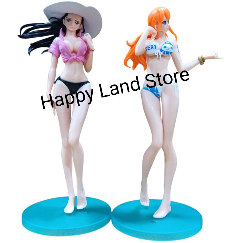 Action Figure One Piece Anime Nico Robin Glitter Nami Splash Sexy Girls PVC Collection