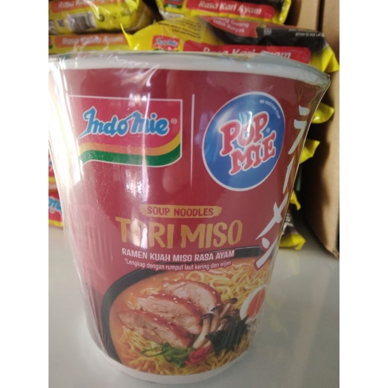 Indomie Tori Miso Ramen Kuah Miso Rasa Ayam Kemasan Cup 77 Gram
