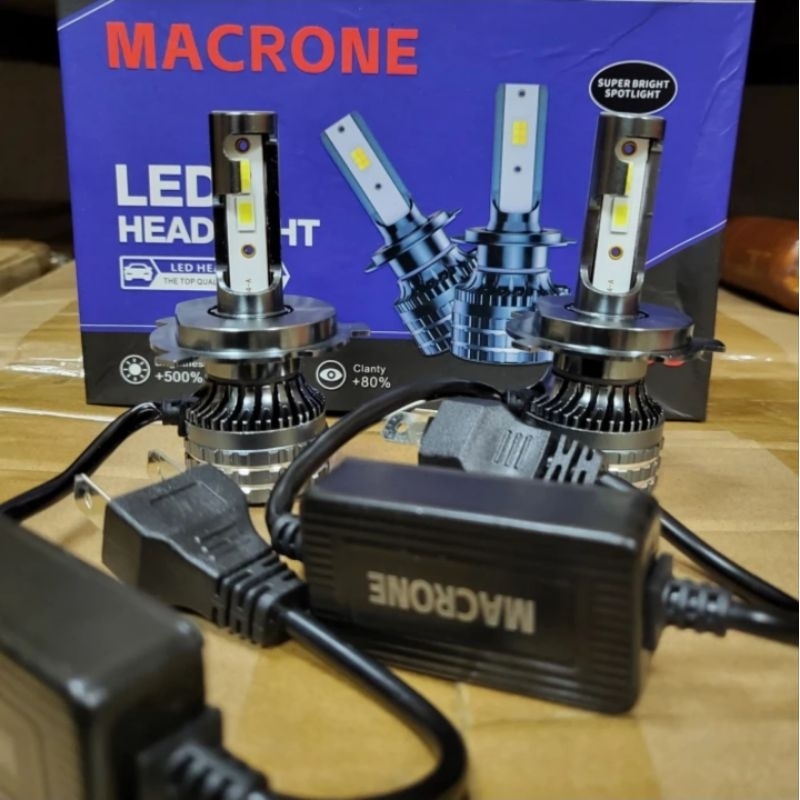 Lampu Led Mobil 3warna Soket H4 Macrone MC3