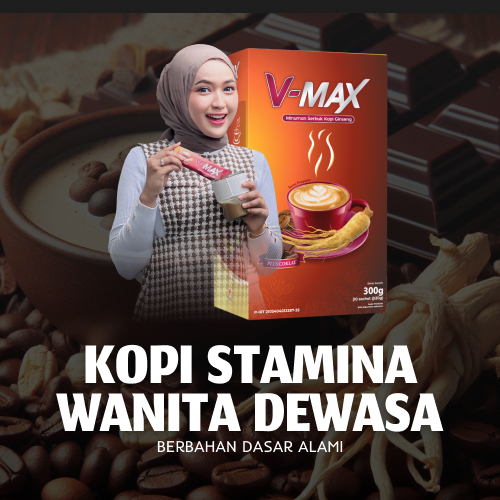

BISA COD GRATIS ONGKIR V-MAX Kopi Stamina Wanita Dewasa