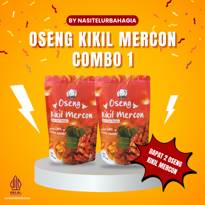

PAKET COMBO 1 - 2 PACK OSENG KIKIL MERCON - FROZEN FOOD - MAKANAN SIAP SAJI - BY NASITELURBAHAGIA