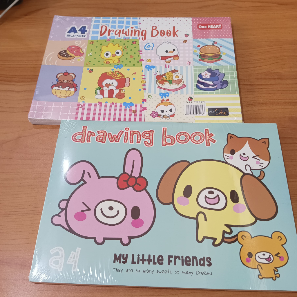 

[1PACK=10BUKU] BUKU GAMBAR A4 One Heart / TRULLY /(1 PACK)