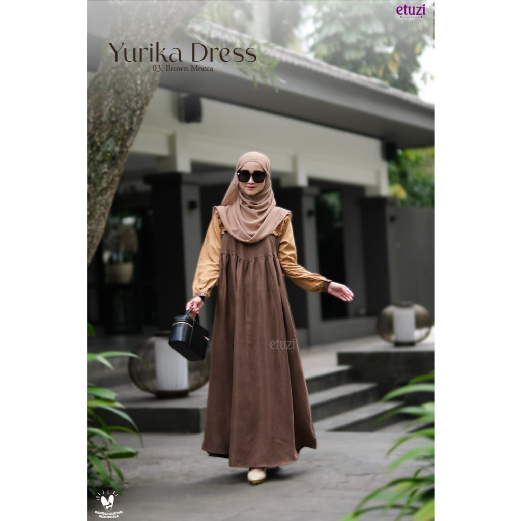 Yurika Dress/Dress Korean Style/Gamis Korean Terbaru/Baju Remaja Korean