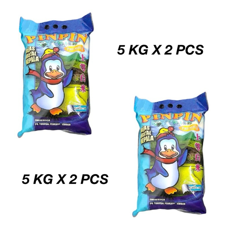 

BERAS PIN PIN 5 KG 2 PCS - INSTANT SURABAYA