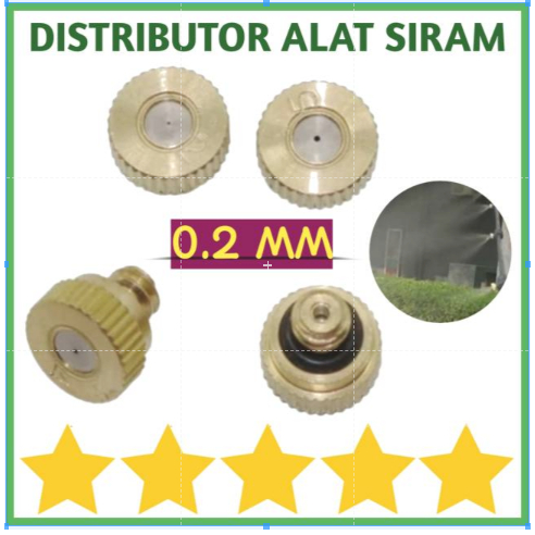 Premium MIST NOZZLE 0.2 0.3 0.5MM FOGGER MISTING KABUT ALAT SIRAM KUNINGAN SPRINKLER SPRAYER TYPE