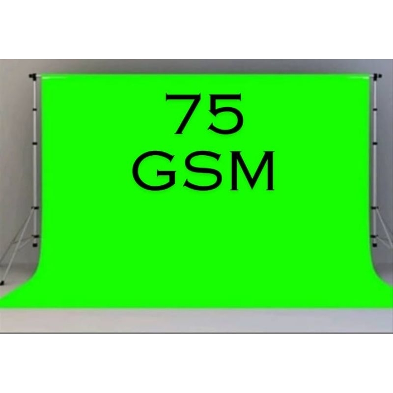 kain spunbond 75 gsm asli warna hijau stabilo permeter 100cm x 160cm