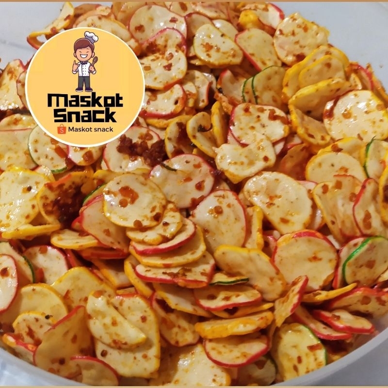

kerupuk seblak kering bantet 280g dan 135g , pedas gurih daun jeruk