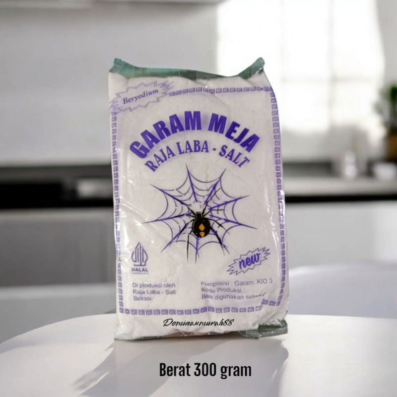

GARAM MEJA RAJA LABA-LABA BERAT 300 GRAM / GARAM MASAK BERYODIUM / GAREM