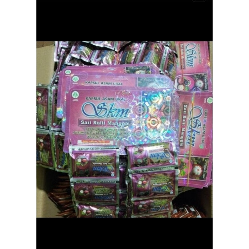 

PAKET 25 LEMBAR SKM(SARI KAPSUL MANGGIS) ORI 100%
