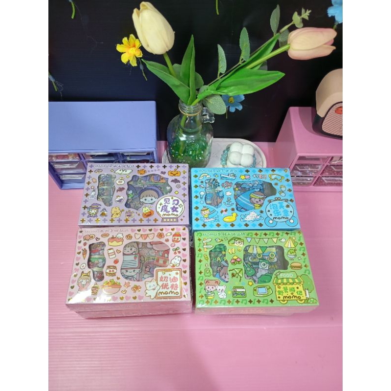 

[Aesthetic by fss.id] stiker momo/stiker set momo box roll