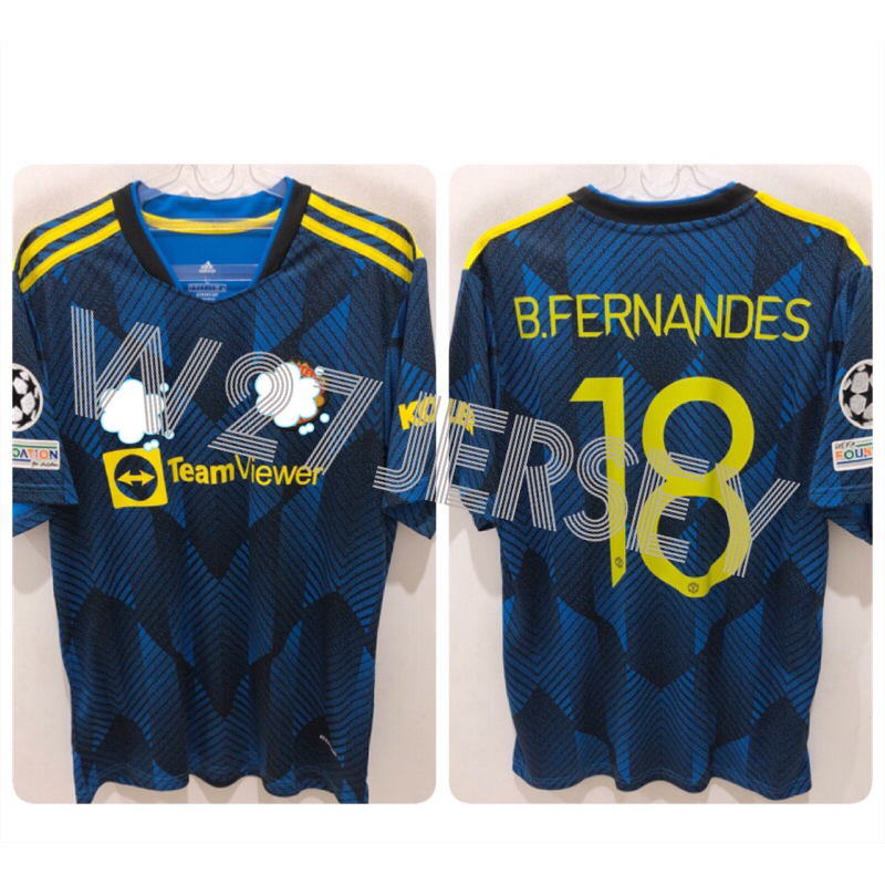 JERSEY RETRO - IVU 3RD 2021-2022 name player B.Fernandes + Patch