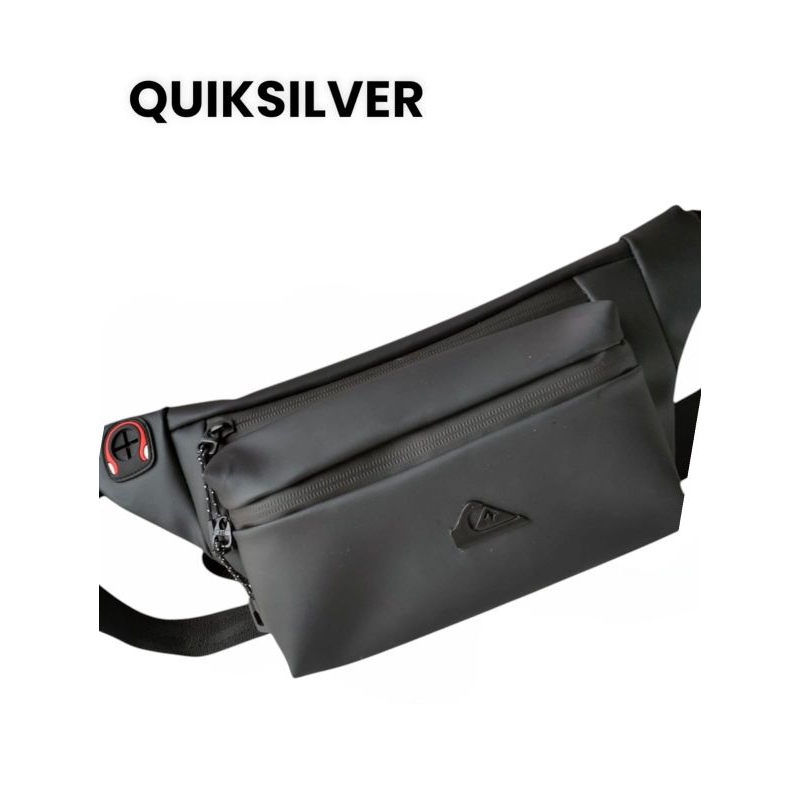 TAS PINGGANG QUIKSILVER WAISTBAG QUIKSILVER TAS SELEMPANG QUIKSILVER TAS QUIKSILVER WATERPROOF LOGO 