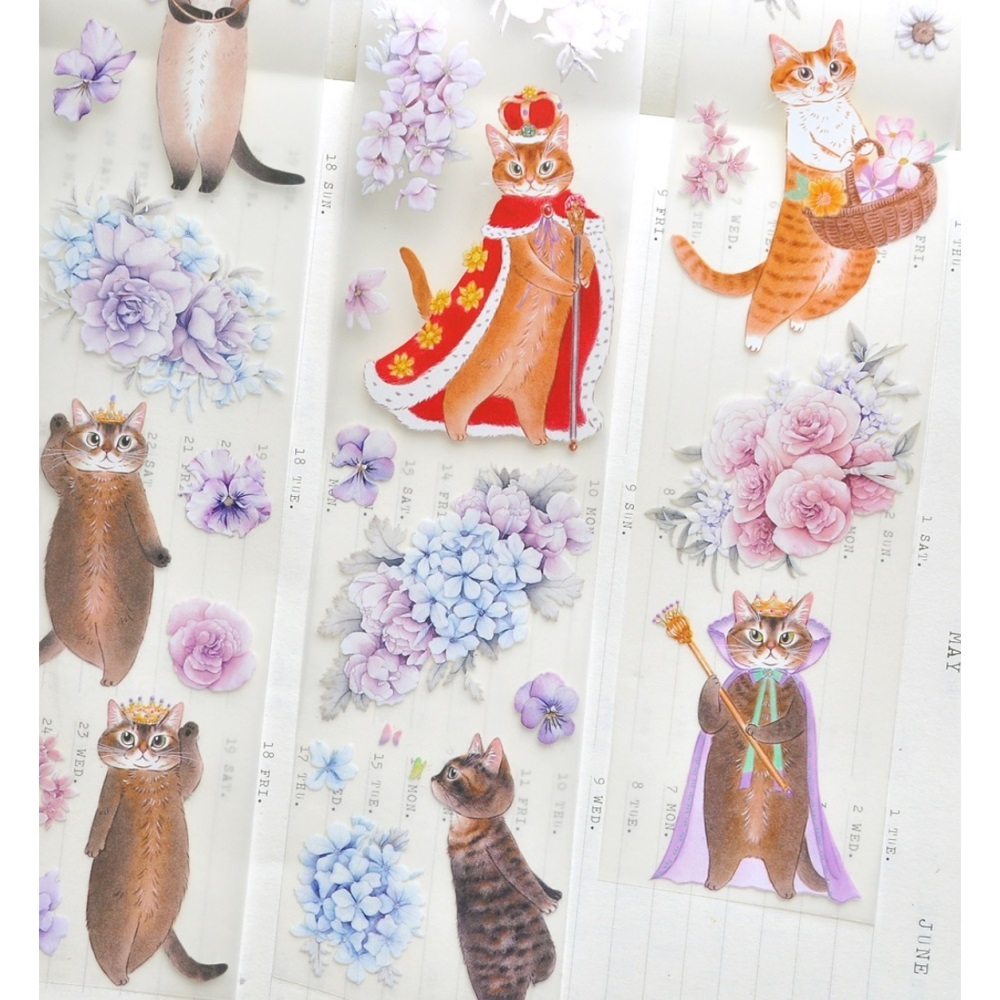 

[New] Loi Design Aby Royal Garden Glossy Pet Tape Sticker Sample