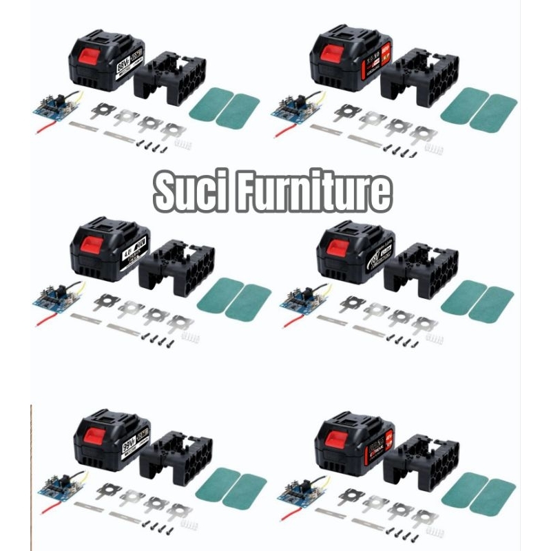 CASING HOUSING BATERAI BOR IMPACT GERINDA 18V 21V 48VF 88VF 99VF CASING + BMS BATERAI IMPACT