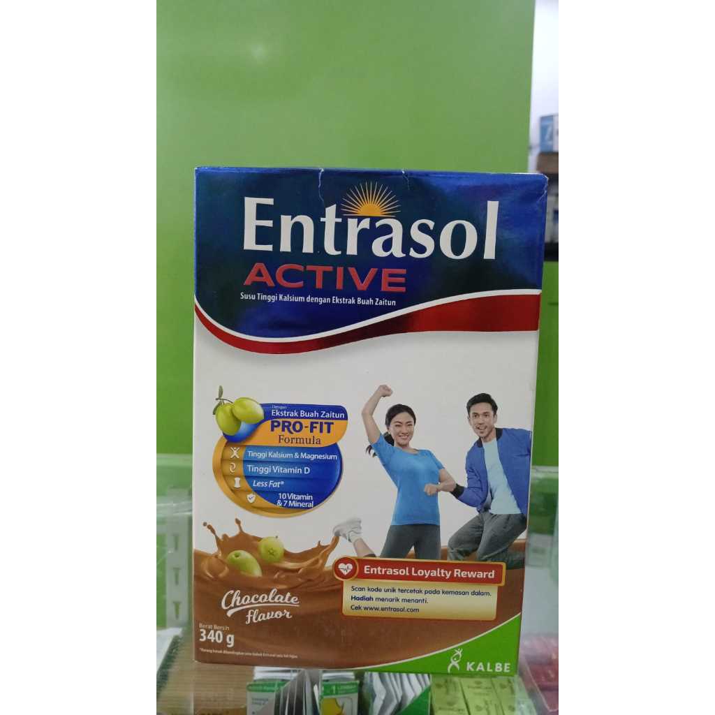 

ENTRASOL ACTIVE COKLAT 340G BOX