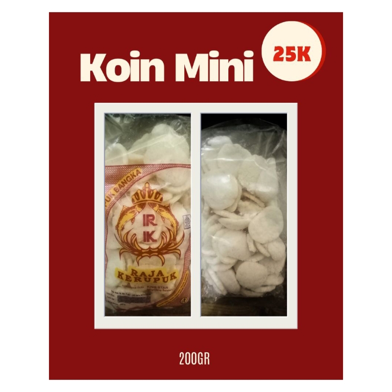 

Raja Kerupuk Bangka Koin Mini 200gr