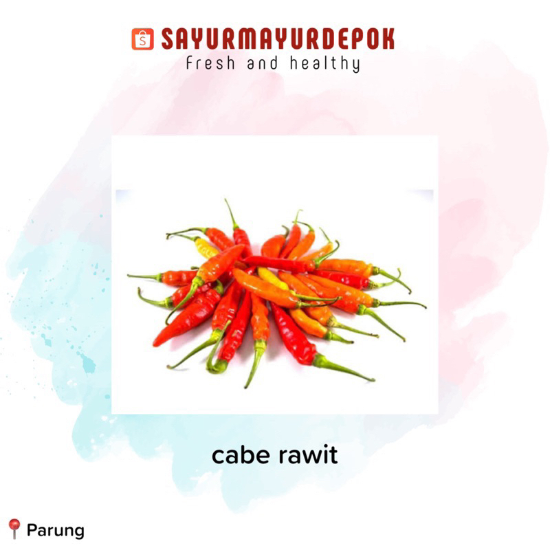 

Cabe rawit merah 100gram / sayur mayur depok / bogor / tangerang