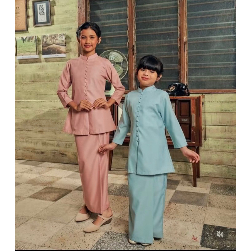 ONE SET KURUNG MELAYU ANAK-satu setel kurung melayu anak oneset kurung melayu anak termurah