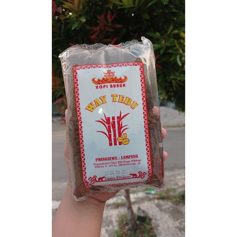 

BUBUK KOPI WAY TEBU kemasan 250GR dari biji kopi pilihan/harga 1 pcs kemasan 250gr // ecer // grosir // termurah